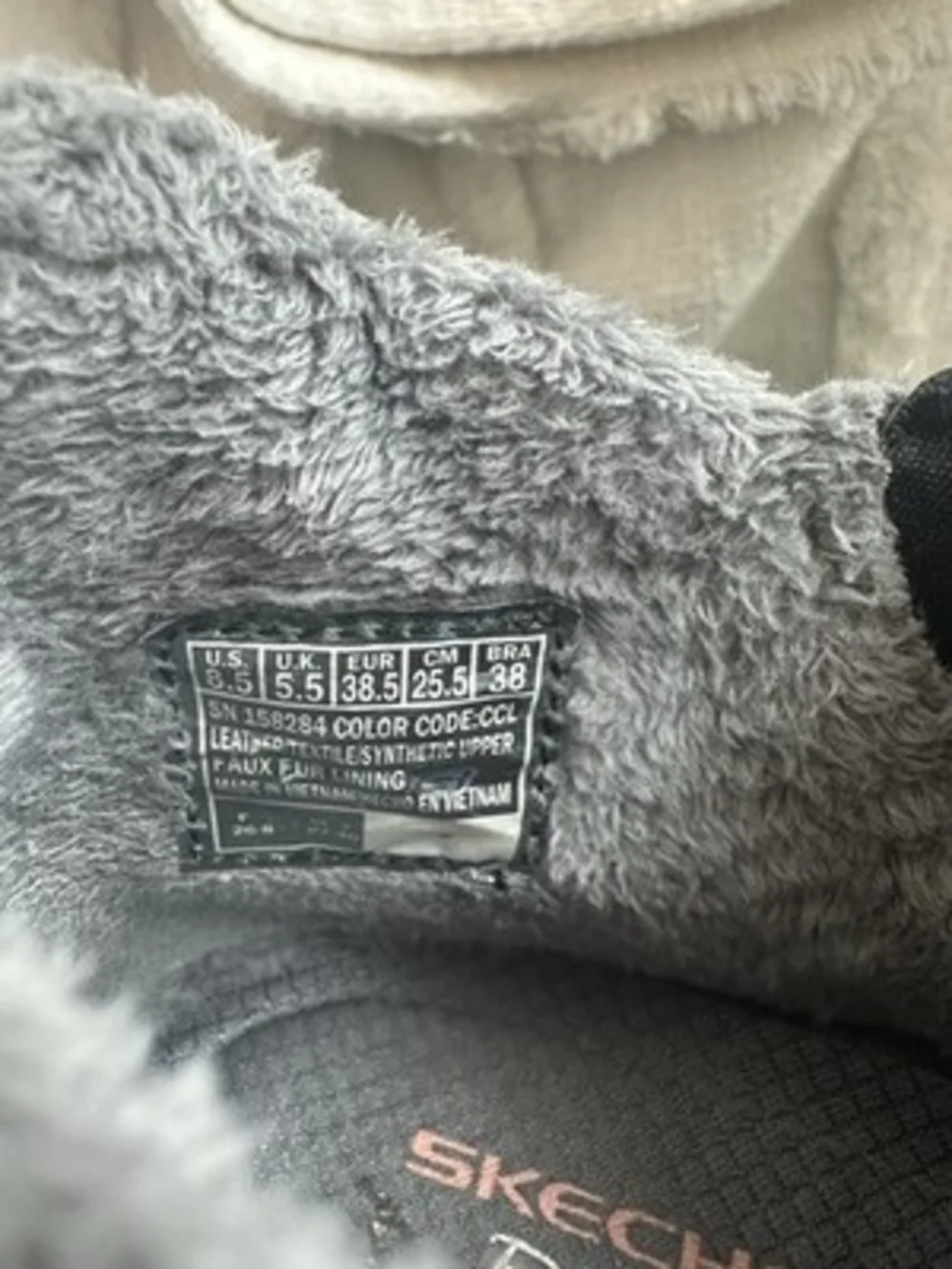 Skechers Womens Relaxed Fit Easy Going Cool Zip Ankle Boots 8.5 Gray Suede Fur